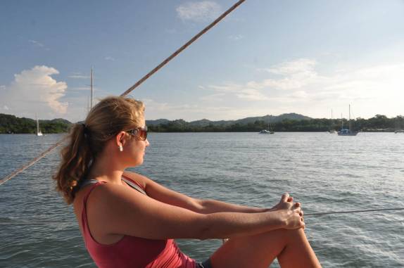 Fim de travessia, chegando à Portobelo, no Panamá